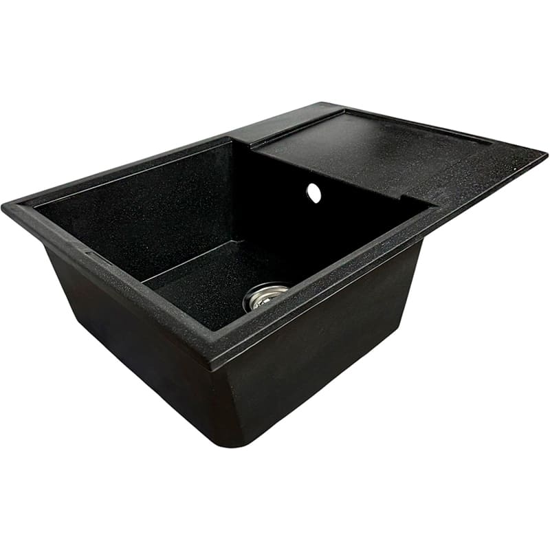 Мойка ADAMANT Horizon Medium Black + смеситель (4824296104403) Материал Гранит