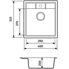 Мийка ADAMANT Brick Avena + змішувач (4824296209206)