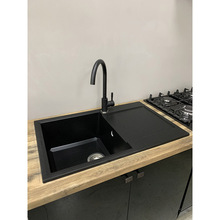 Мийка ADAMANT Horizon Чорний + змішувач (1824296911503)