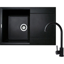 Мийка ADAMANT Horizon Чорний + змішувач (1824296911503)