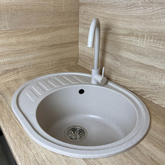 Зовнішній вигляд Мийка ADAMANT Ovum Avena + змішувач + дозатор (1824296900406)