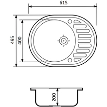 Мойка ADAMANT Ovum Черный + смеситель + дозатор (1824296900403)