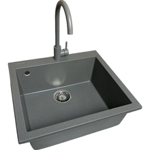 Мойка ADAMANT Univer Серый  + смеситель + дозатор + ополаскиватель стаканов + коландер (4824296106604)