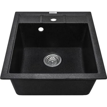 Мойка ADAMANT Brick Black Metallic (000000466) Дополнительно технология Solid Surface; термостойкая до 280 °C; устойчива к ударам и царапинам; непористая гигиеничная поверхность; безопасный экологичный материал; не выцветает и устойчива к кислотам, щелочам и УФ-излучению