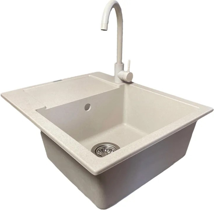 Мойка ADAMANT Minimal Avena (000008523) Дополнительно с крылом; технология Solid Surface; термостойкая до 280 °C; устойчива к механическим повреждениям, ударам и царапинам; непористая гигиеничная поверхность; безопасный экологичный материал; устойчива к УФ-излучению, кислотам и щелочам