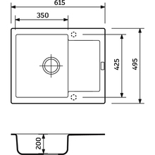 Мойка ADAMANT Minimal Grey (000008531)