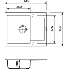 Мийка ADAMANT Minimal Old Stone (000008521)