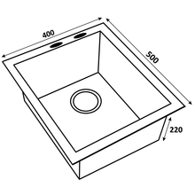 Миття VENTOLUX HMKS 4050 PVD BK 3/0.8 Black (2059765972037)
