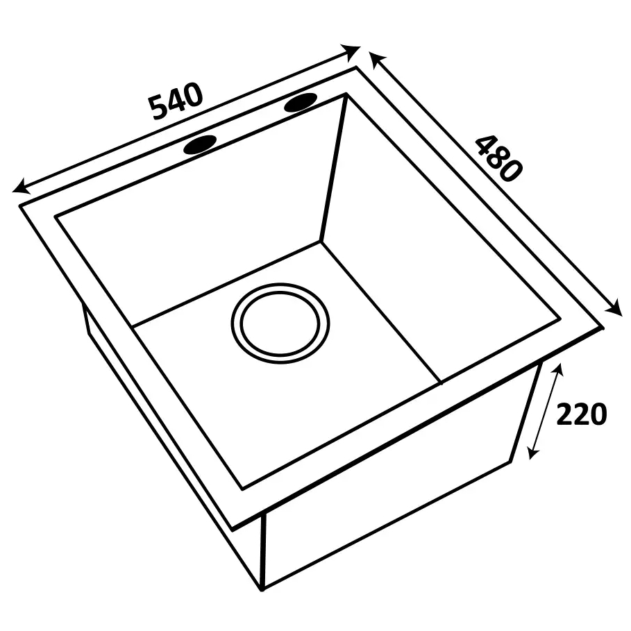 Мойка VENTOLUX HMKS 5448 PVD BK 3/0.8 Black (2059765972075) Дополнительно вес: 6 кг; комплектация: крепеж, сифон, дозатор для мыла, корзинка