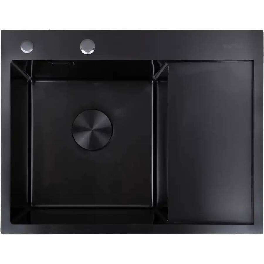 Мойка VENTOLUX Hand Made HMKS LW 6550 PVD BK 3/0,8