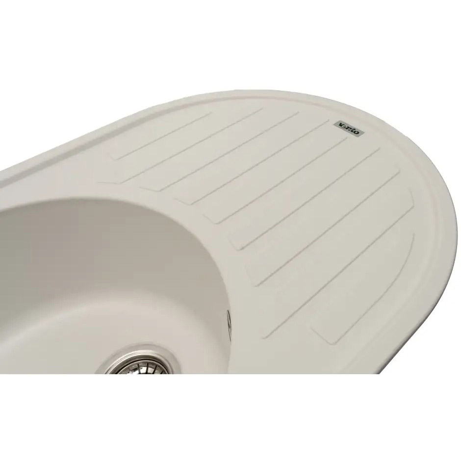 Мийка VENTOLUX EMILIA WHITE QUARTZ (2059765967873) Матеріал Штучний камінь