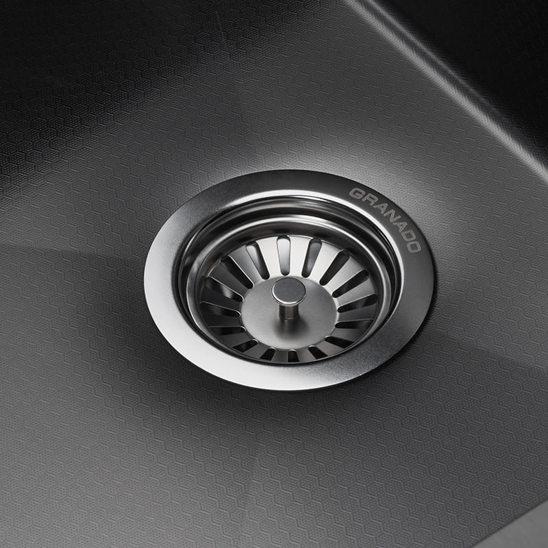 Зовнішній вигляд Мийка GRANADO Villena S201 Black Honeycomb (GS03201BH)