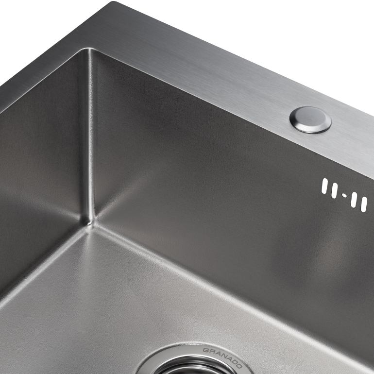 Мойка GRANADO Galera S304 Textures (GS02304T) Фактура нержавеющей стали рифленая (декор)