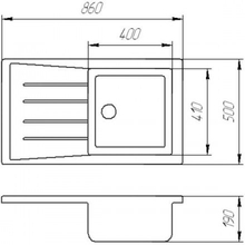 Мийка BORGIO PRM-860x500 терра