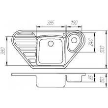 Мойка BORGIO TRC-960x500 терра