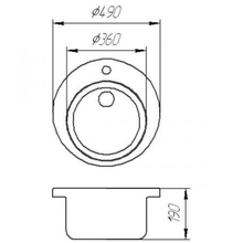 Мойка BORGIO ROM-490 белая