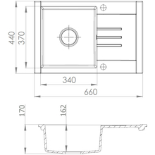 Мойка PERFELLI TINO PGT 134-66 SAND