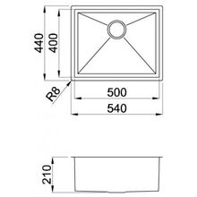 Мийка ELLECI Square 500 R14 under top