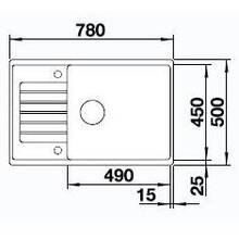 Мойка BLANCO ZIA XL 6S COMPACT ШАМПАНЬ (523279)