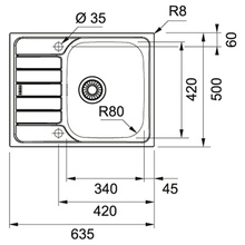 Мойка FRANKE Spark SKL 611-63 (101.0598.808)