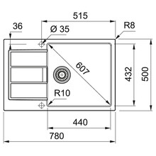 Мойка FRANKE Sirius 2.0 S2D (143.0621.339)