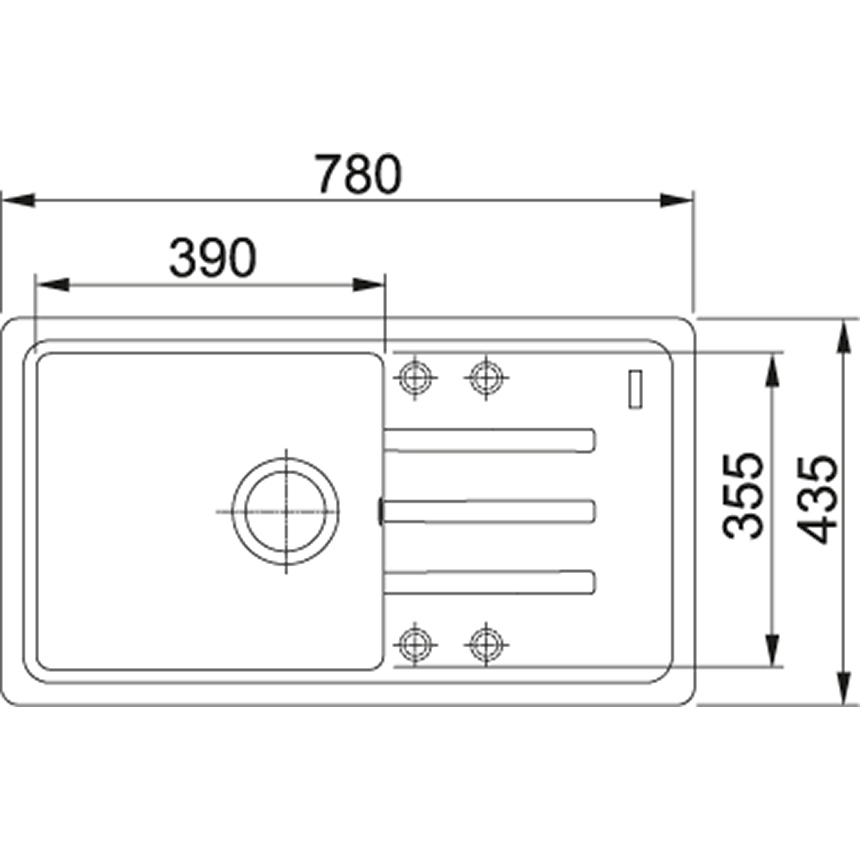 Мойка FRANKE MALTA BSG 611-78 (114.0375.036) Способ монтажа врезной