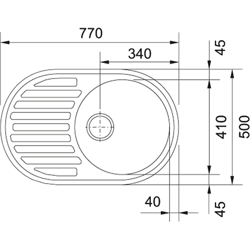 Мойка FRANKE Pamira PML 611i (101.0255.793) Фактура нержавеющей стали рифленая (декор)