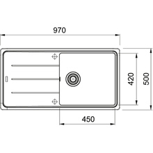 Мойка FRANKE BASIS BFG 611-97 Оникс (114.0363.933)