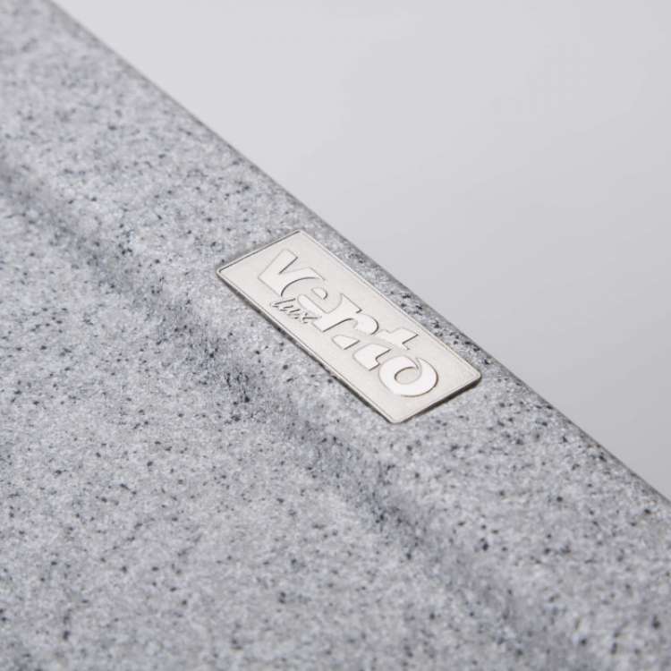 Мийка VENTOLUX DIAMANTE (GRAY GRANIT) 765x485x200 мм Сифон у комплекті True