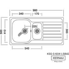 Мийка KERNAU KSS G 604 1,5B1D SMOOTH (РН016811)