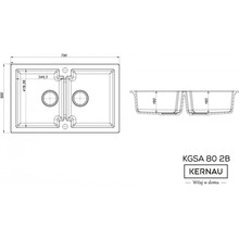 Мийка KERNAU KGS A 80 2B PURE WHITE