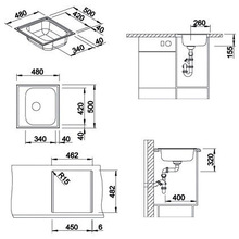 Мойка BLANCO LIVIT 45 (514785) полированная