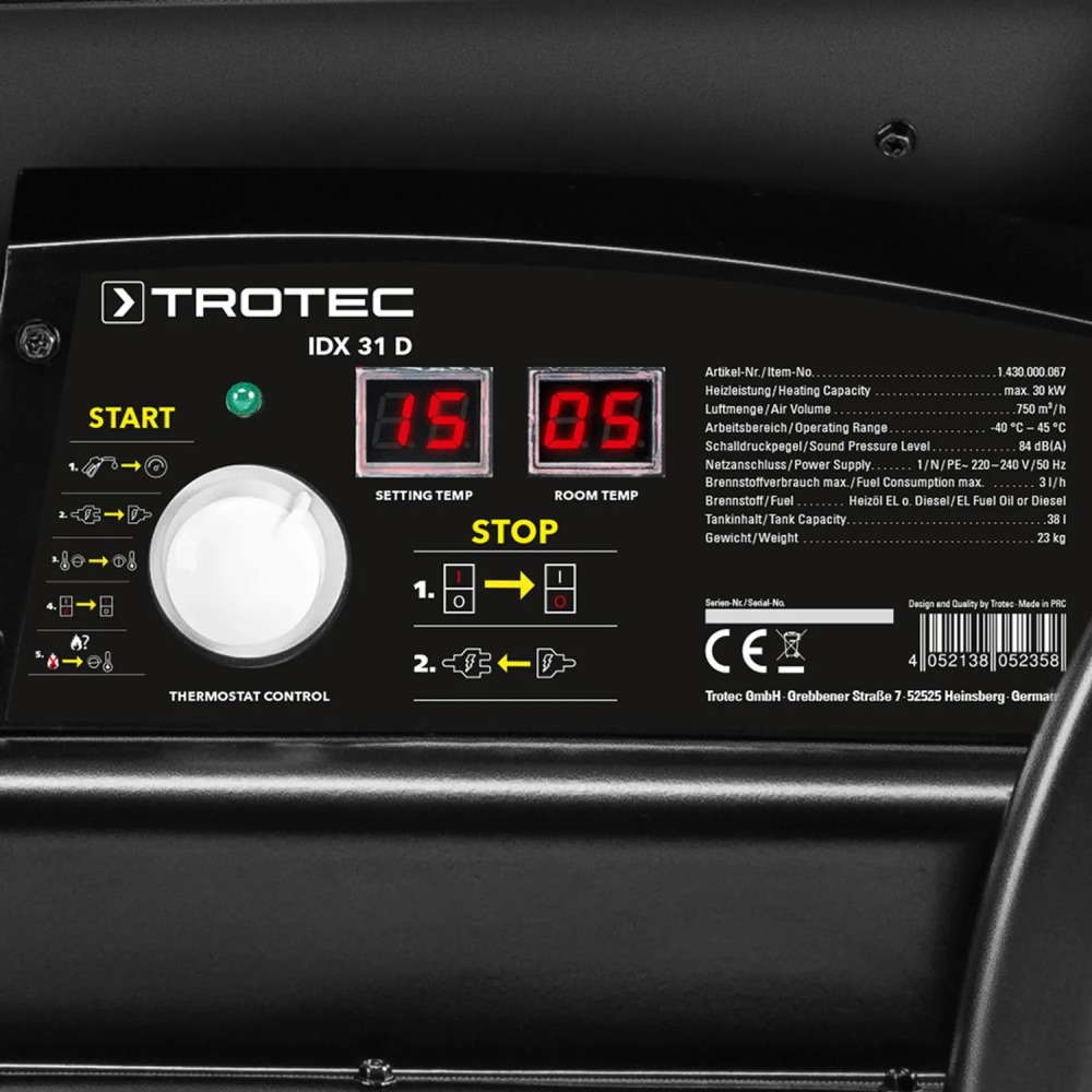 Замовити Теплова гармата TROTEC IDX 31 D