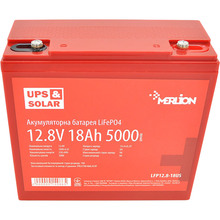 Аккумулятор MERLION LiFePO4 12.8V 18AH Red (LFP12.8-18US)