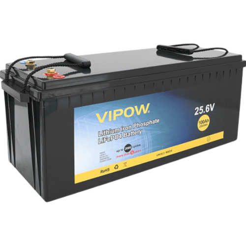 Акумулятор VIPOW 25.6V 100Ah 80A (LiFePO4256-100/80)