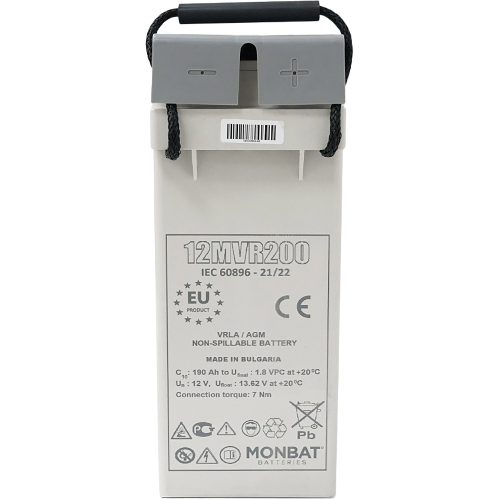 Аккумулятор MONBAT AGM 12V 200Ah White (12MVR200) Тип для ИБП