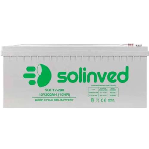 Акумулятор SOLINVED GEL 12V 200Ah Q1/48 Grey (SLG200-12) Ємність 200