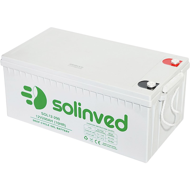 Аккумулятор SOLINVED GEL 12V 200Ah Q1/48 Grey (SLG200-12) Тип для ИБП