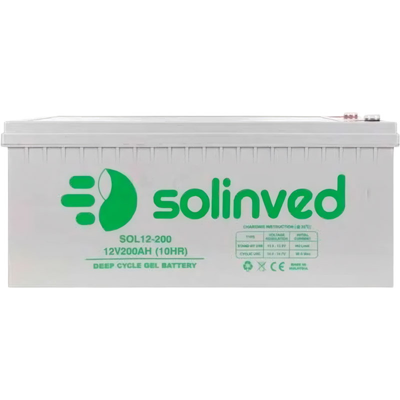 Аккумулятор SOLINVED GEL 12V 200Ah Q1/48 Grey (SLG200-12)