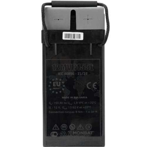 Аккумулятор MONBAT FRONT TERMINAL AGM 12V/155Ah (12MVR155L) Емкость 155