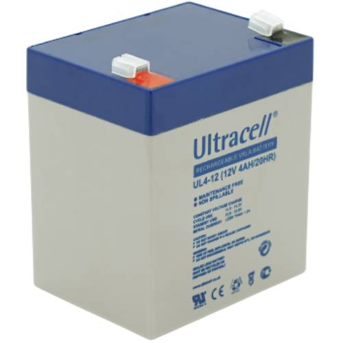 Акумулятор ULTRACELL AGM 12V 4Ah Q10/420 White (UL4-12)