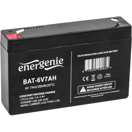 Акумулятор ENERGENIE BAT-6V7AH (1603016)