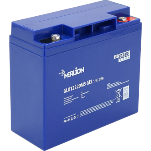 Аккумулятор MERLION12V 22Ah Q4 BLUE (GLO12220M5 GEL)