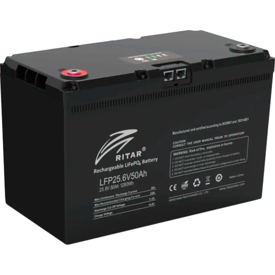 Акумулятор RITAR LFP25.6V50Ah G1