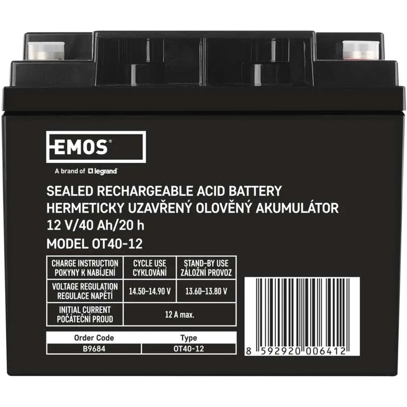 Аккумулятор EMOS для ИБП 12V 40Ah (B9684)