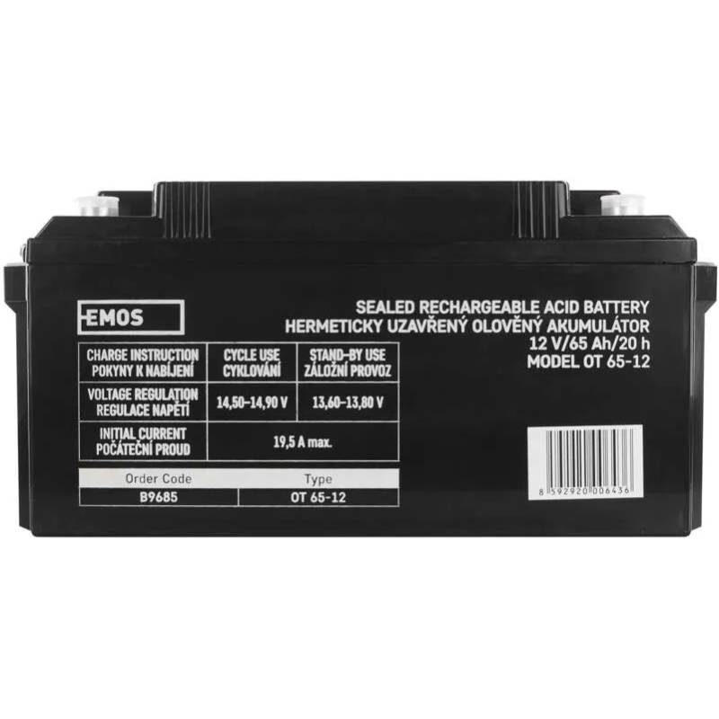 Аккумулятор EMOS B9685 AGM 12V Напряжение 12