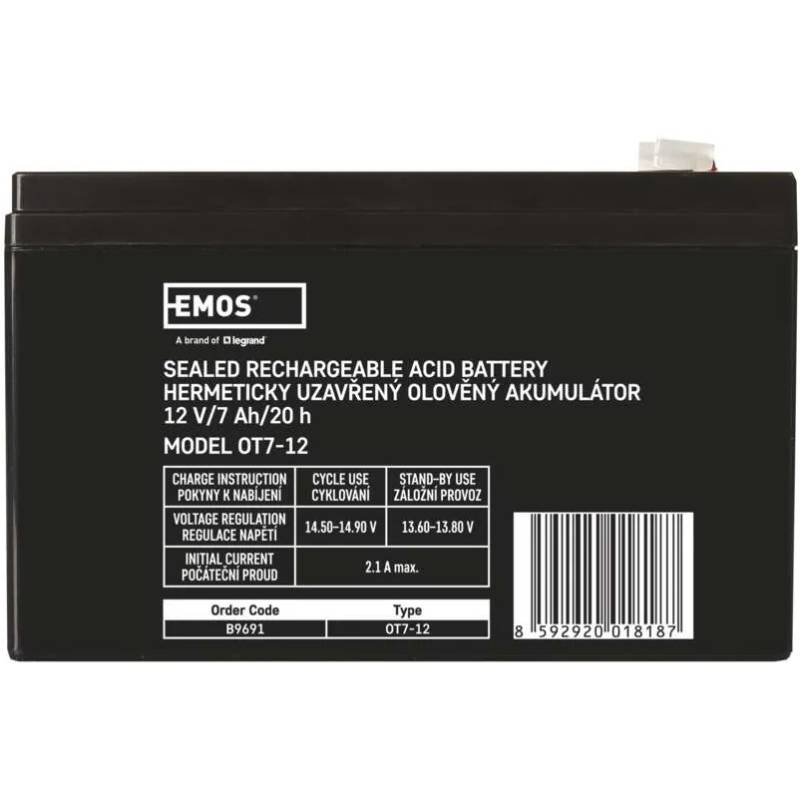 Аккумулятор EMOS B9691 AGM 12V Напряжение 12