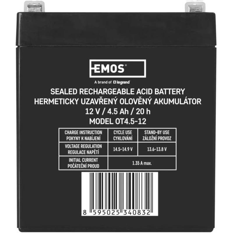 Аккумулятор EMOS B9653 AGM 12V Напряжение 12