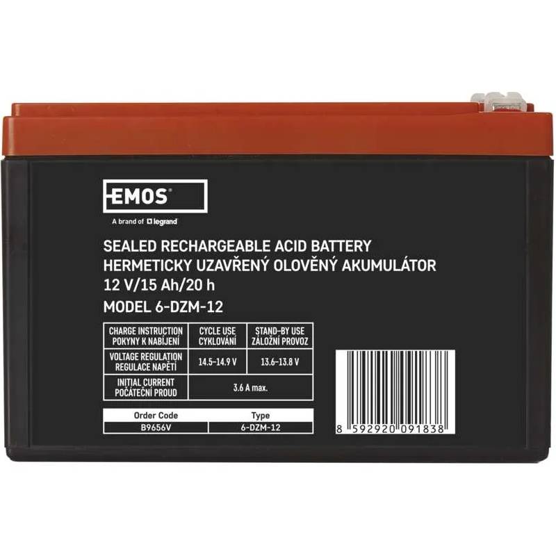 Аккумулятор EMOS B9656V AGM 12V Напряжение 12