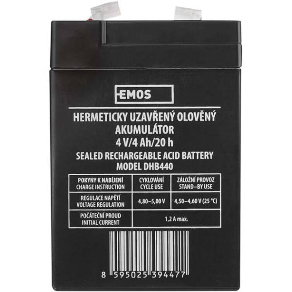 Аккумулятор EMOS B9664 AGM 4V Напряжение 4